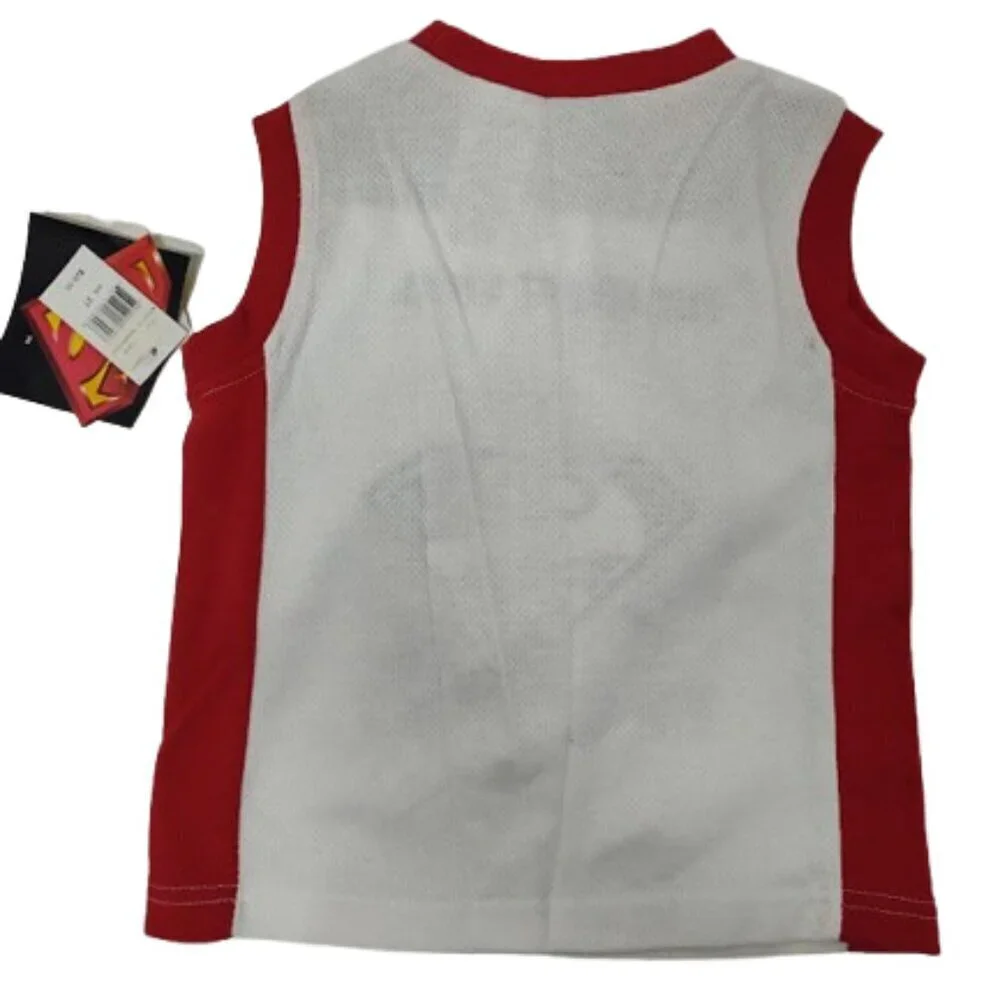 Superman Man of Steel Y2K Boy's 2 Piece Set Sleeveless Top & Shorts Size 3 T NWT